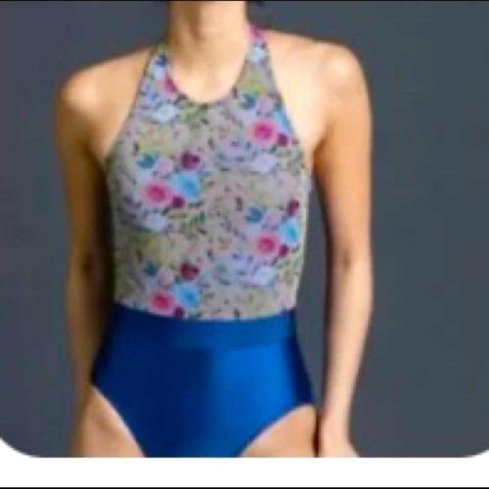 Suffolk Floral Halter Leotard
